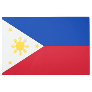 Impresión En Metal Bandera de Filipinas