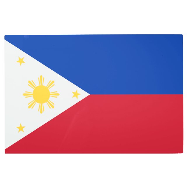 Impresión En Metal Bandera de Filipinas (Anverso)
