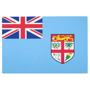 Impresión En Metal Bandera de Fiyi