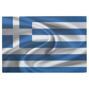 Impresión En Metal Bandera de Grecia