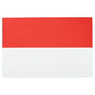 Impresión En Metal Bandera de Indonesia