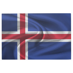 Impresión En Metal Bandera de Islandia