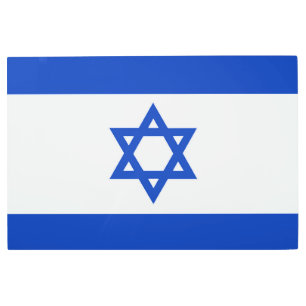 Impresión En Metal Bandera de Israel