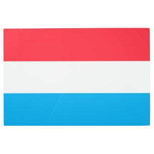 Impresión En Metal Bandera de Luxemburgo