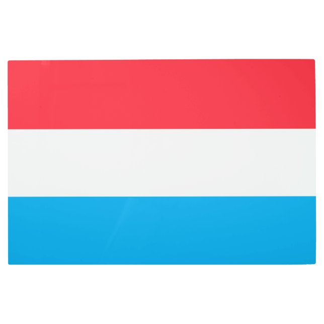 Impresión En Metal Bandera de Luxemburgo (Anverso)
