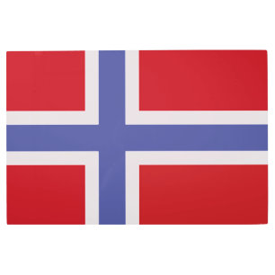 Impresión En Metal Bandera de Noruega