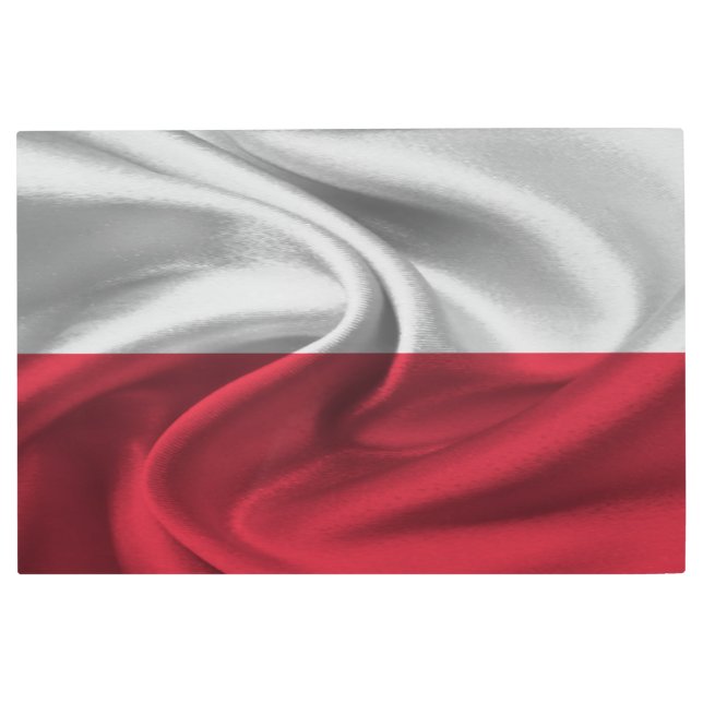 Impresión En Metal Bandera de Polonia (Anverso)