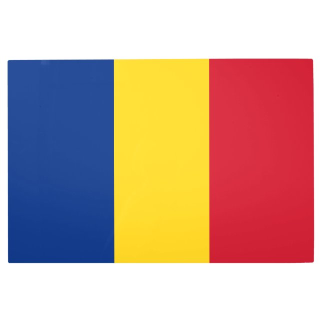 Impresión En Metal Bandera de Rumania (Anverso)