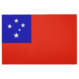 Impresión En Metal Bandera de Samoa