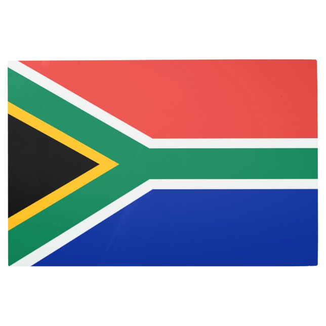 Impresión En Metal Bandera de Sudáfrica (Anverso)