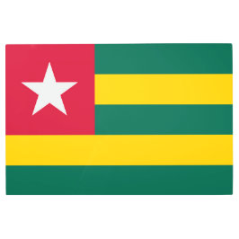 Impresión En Metal Bandera de Togo