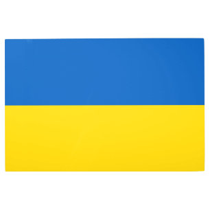 Impresión En Metal Bandera de Ucrania