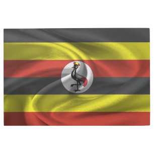 Impresión En Metal Bandera de Uganda