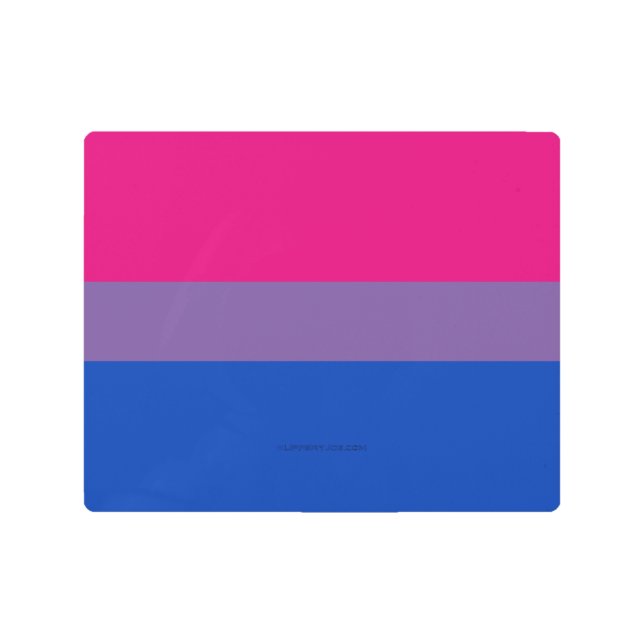 Impresión En Metal Bandera del Orgullo Bisexual de SlipperyJoe lavand (Anverso)