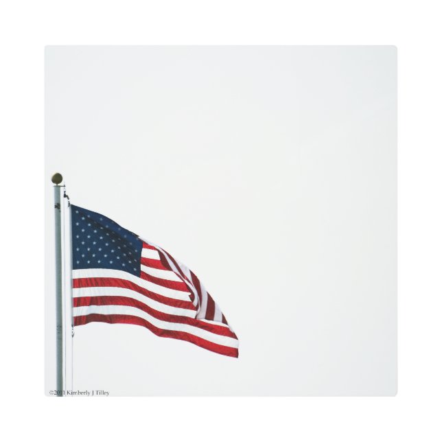 Impresión En Metal Bandera estadounidense 2371 (Anverso)