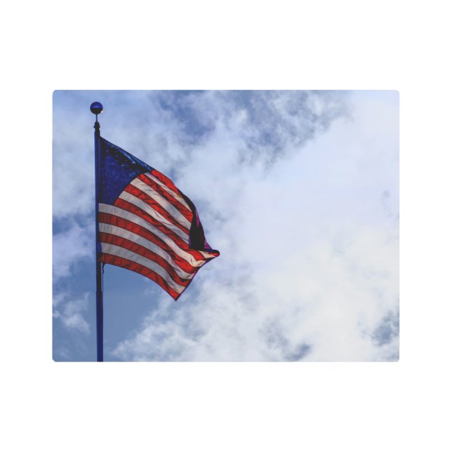 Impresión En Metal Bandera estadounidense 9056 (Anverso)