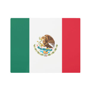 Impresión En Metal Bandera mexicana - Bandera de México