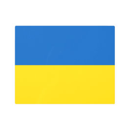 Impresión En Metal Bandera ucraniana (Ucrania)