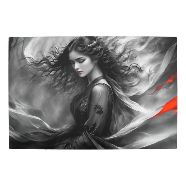 Impresión En Metal Banderas rojas 10 bw (Anverso)