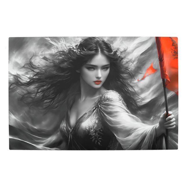 Impresión En Metal Banderas rojas 2 bw (Anverso)