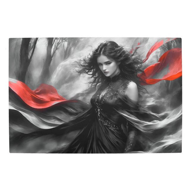 Impresión En Metal Banderas rojas 7 bw (Anverso)