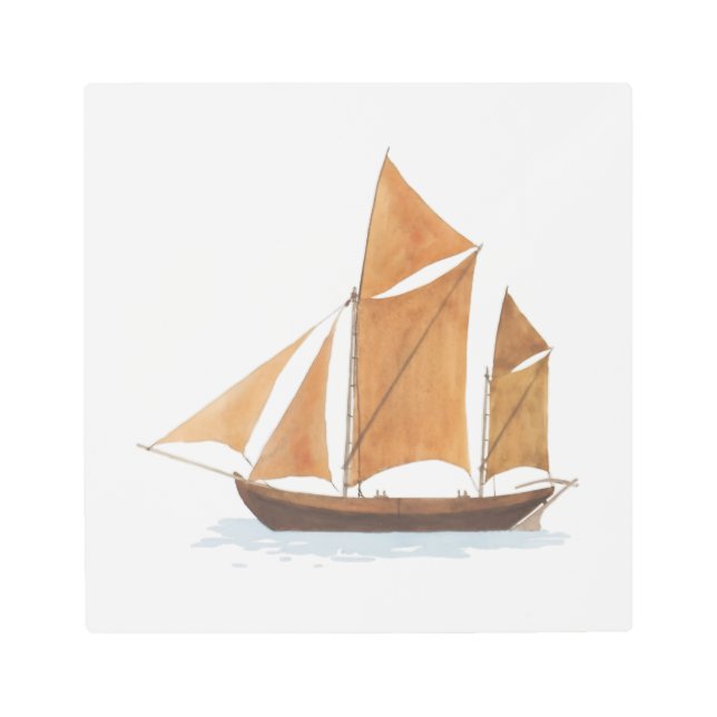 Impresión En Metal Barco (Anverso)