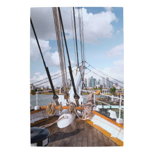 Impresión En Metal Barco de navegación