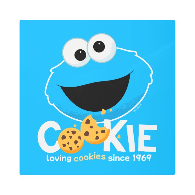 Impresión En Metal Barrio Sésamo | Cookies amantes de la galleta (Anverso)
