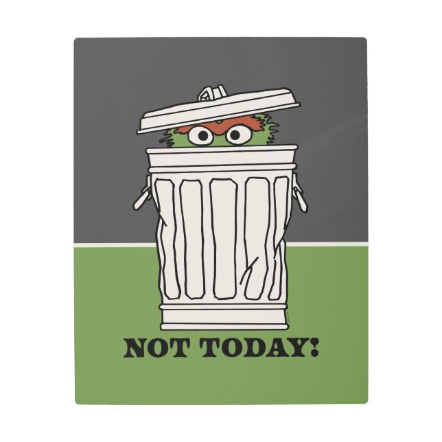 Impresión En Metal Barrio Sésamo | Oscar al Grupo No Hoy! (Anverso)