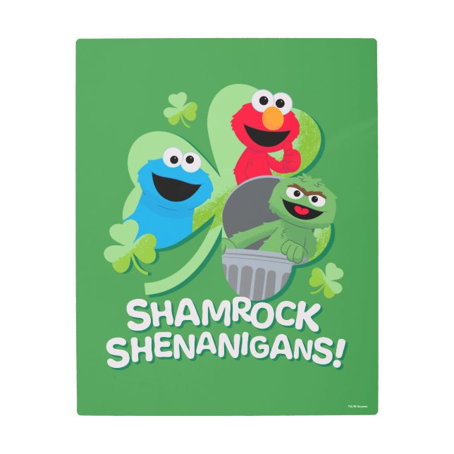 Impresión En Metal Barrio Sésamo | ¡Shamrock Shenanigans! (Anverso)