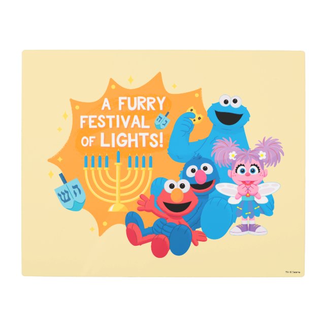 Impresión En Metal Barrio Sésamo | ¡Un Festival de Luces Furtivo! (Anverso)