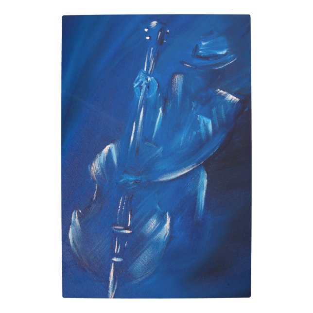 Impresión En Metal Bass Blues (Anverso)