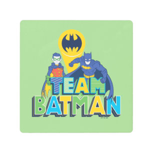 Impresión En Metal Batman   Equipo Batman y Robin