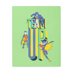 Impresión En Metal Batman   Team Up