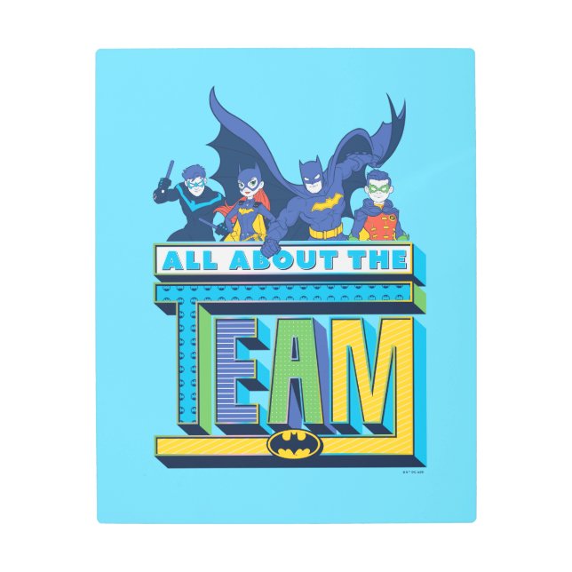 Impresión En Metal Batman | Todo Sobre El Equipo (Anverso)