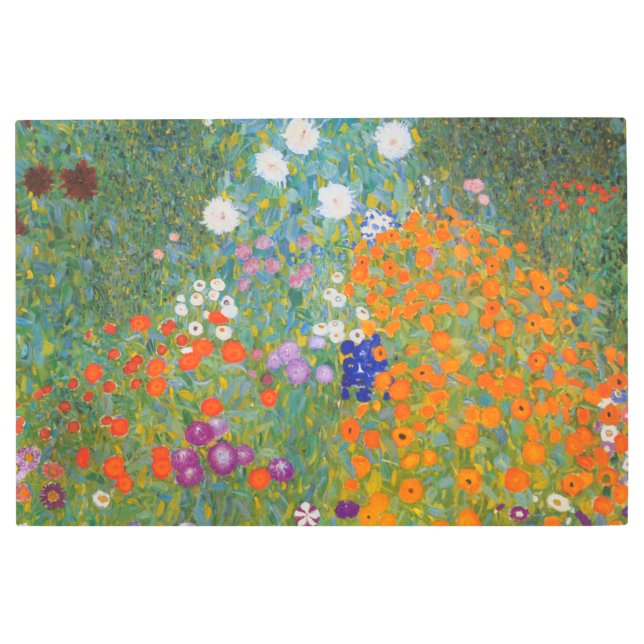 Impresión En Metal Bauerngarten - Gustav Klimt (Anverso)