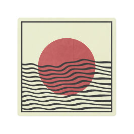 Impresión En Metal Bauhaus Style Sunset