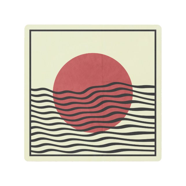 Impresión En Metal Bauhaus Style Sunset (Anverso)