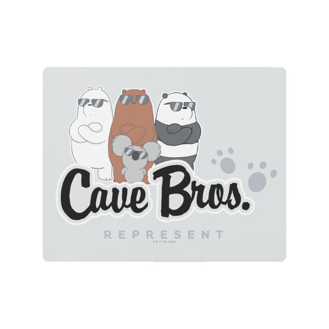 Impresión En Metal Bear Bears - Cave Bros. Representar (Anverso)