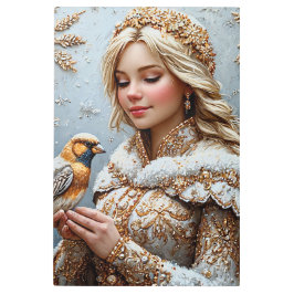 Impresión En Metal Beautiful Snow Maiden