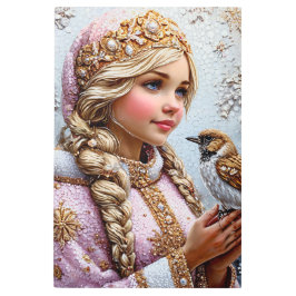 Impresión En Metal Beautiful Snow Maiden