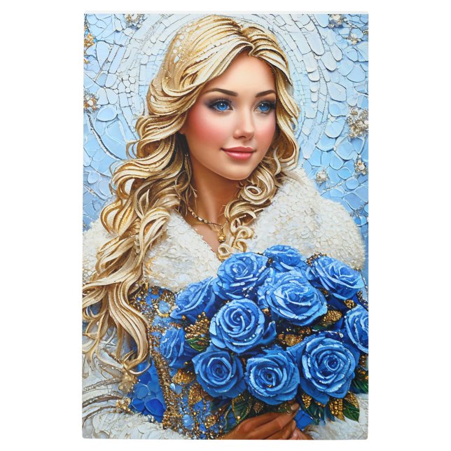 Impresión En Metal Beautiful Snow Maiden (Anverso)