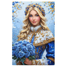 Impresión En Metal Beautiful Snow Maiden