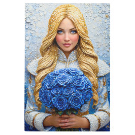 Impresión En Metal Beautiful Snow Maiden