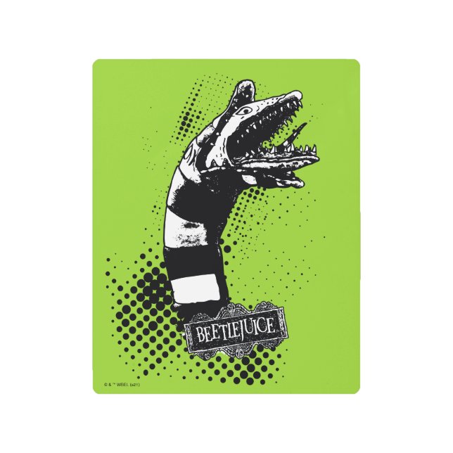 Impresión En Metal Beetlejuice | Sandworm Illustration (Anverso)