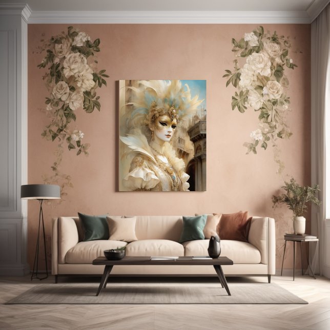 Impresión En Metal Bella máscara de carnaval de Venecia (Subido por el creador)