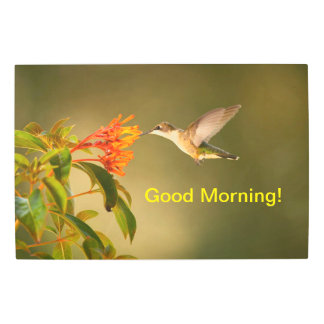 Impresión En Metal Bellas artes de la pared Buenos días