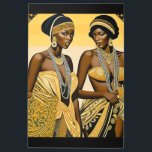 Impresión En Metal Bellezas de estilo Art Deco Negro de los años 20 y<br><div class="desc">El arte dentro de las "Bellezas del Art Deco Negro" rinde homenaje a la rica historia del Art Deco y añade un toque contemporáneo y culturalmente resonante. Audaces y empoderadoras, estas obras de arte capturan la esencia de la belleza negra con un estilo moderno y distintivo. El uso de tonos...</div>