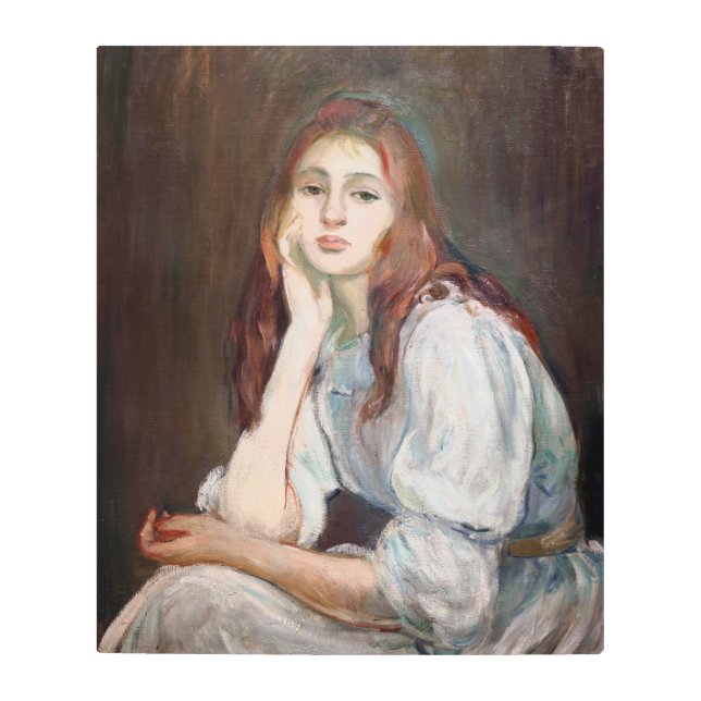 Impresión En Metal Berthe Morisot - Julie Daydreaming (Anverso)