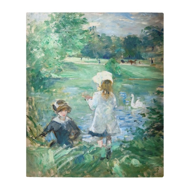 Impresión En Metal Berthe Morisot - Junto a un lago (Anverso)